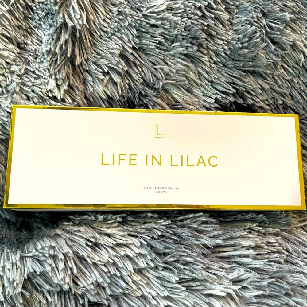 Life in Lilac perfume sampler set.